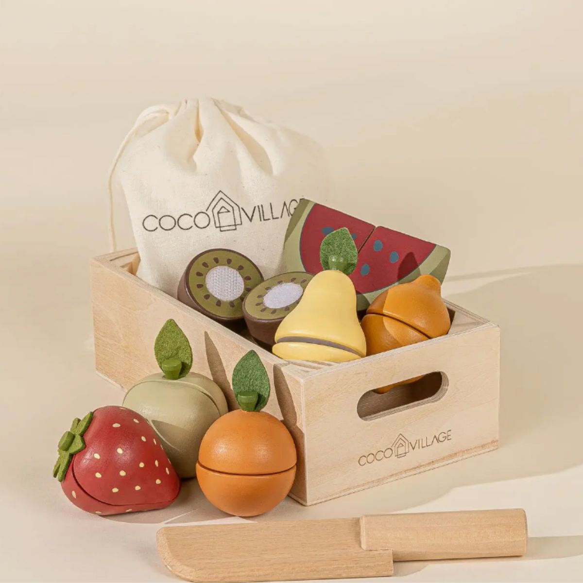 Wooden Fruit Playset
