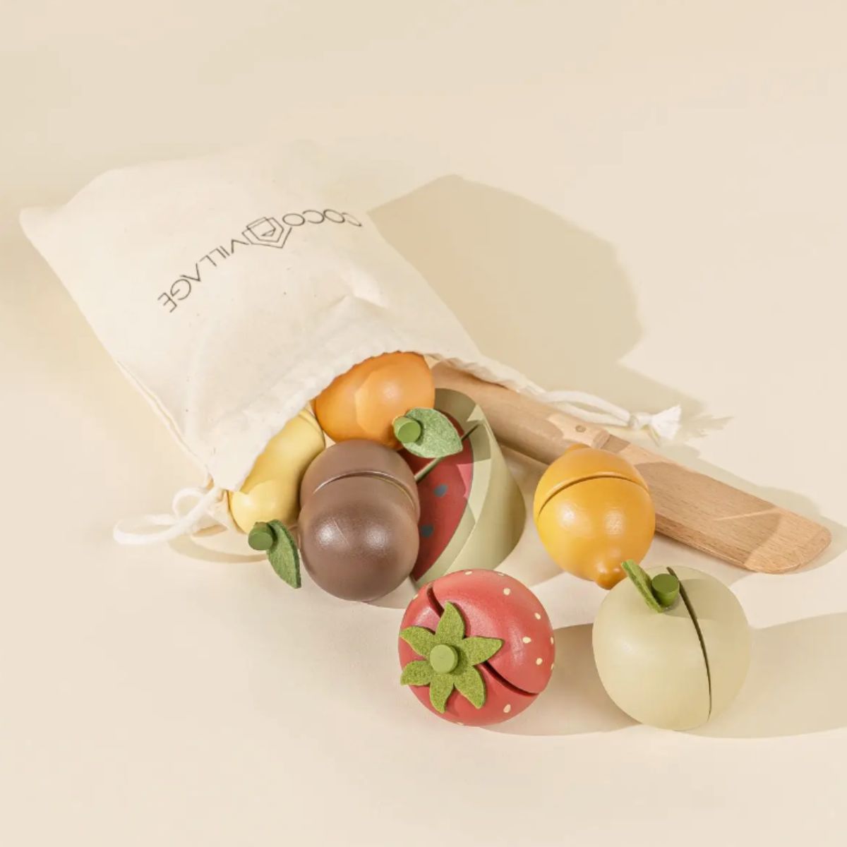 Wooden Fruit Playset